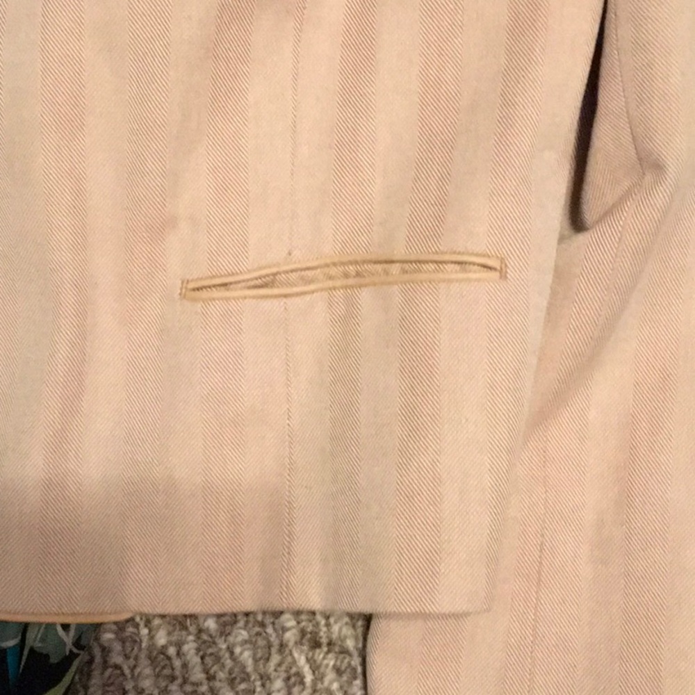 EUC,DANA BUCHMAN,LINED LINEN SLACKS,INC CAMISOLE,CROPPED BLAZER,BUTTONS ON CUFFS - Picture 9 of 13